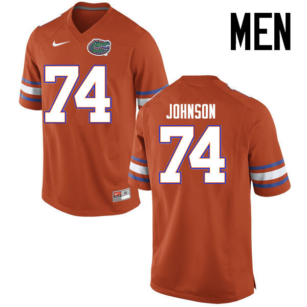 Men Florida Gators #74 Fred Johnson College Football Jerseys Sale-Orange - Click Image to Close